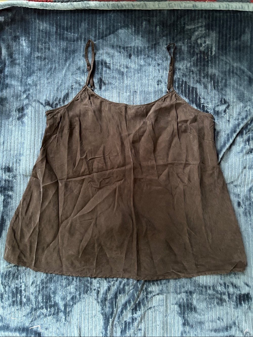 Peruvian Connection Women's Black Spaghetti Strap Camisole Top
